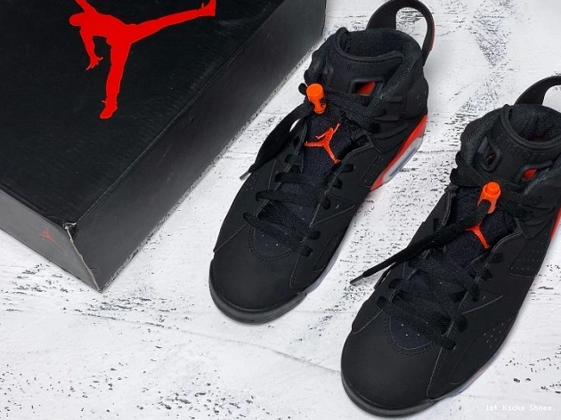 1st Kicks Retro Air Jordan 384664-060 OG Black Infrared 6 0722
